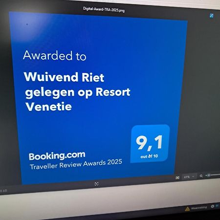 Wuivend Riet Gelegen Op Resort Venetie Giethoorn Eksteriør billede